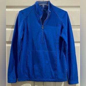 Tommy Bahama Sweater Mens Small Blue Reversible Full Zip Embroidered Logo